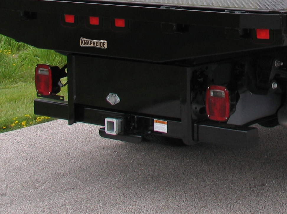 platform and dump body receiver hitch