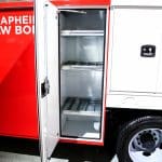 The Knapheide Saw Body on display at NTEA 2020