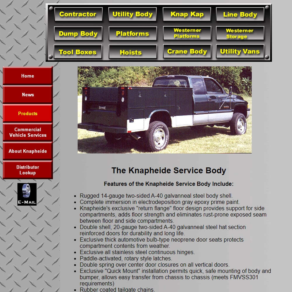 Knapheide Service Body Page 2001