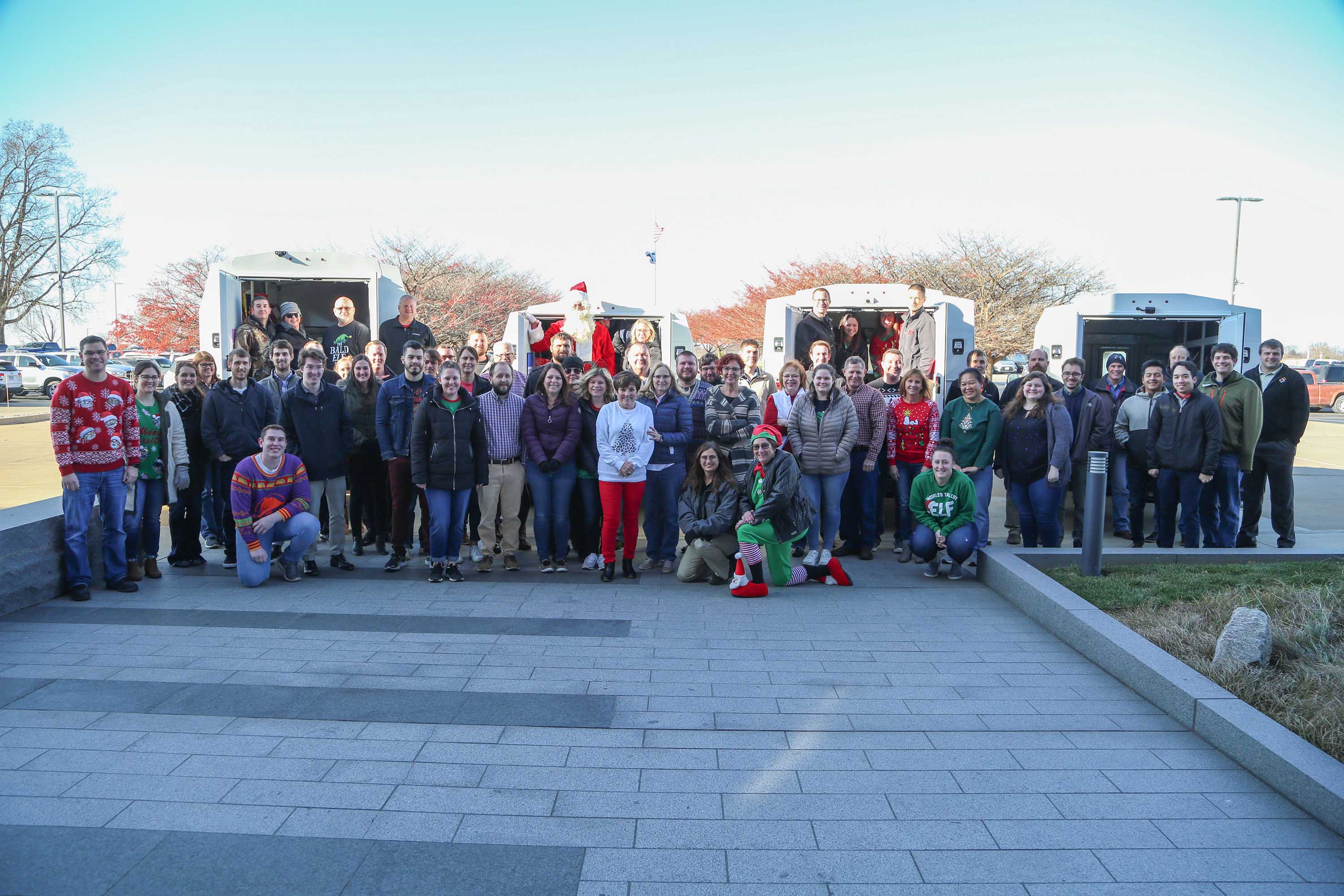 holiday gifts from knapheide employees for local veterans