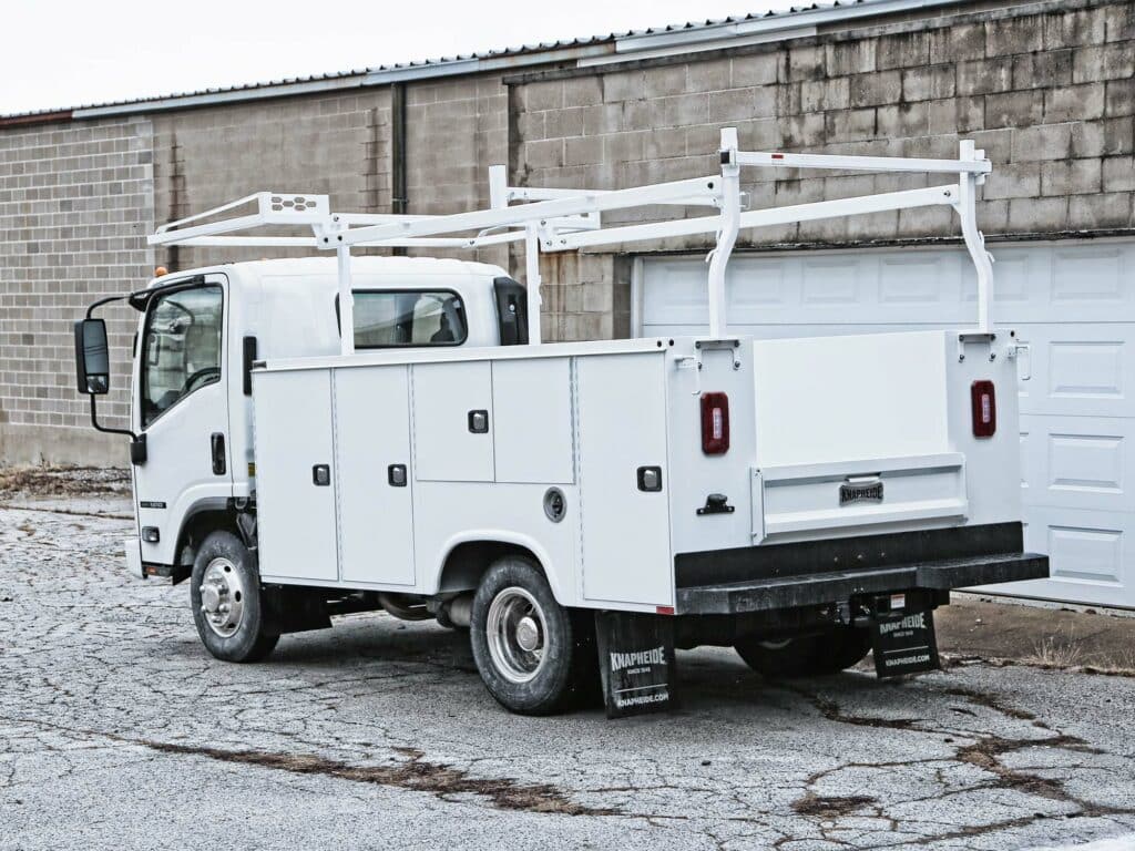 Isuzu Knapheide Steel Service Truck With Material Rack