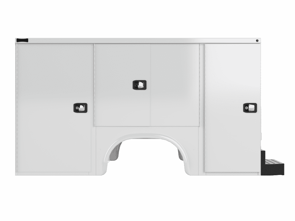 tall service body compartments