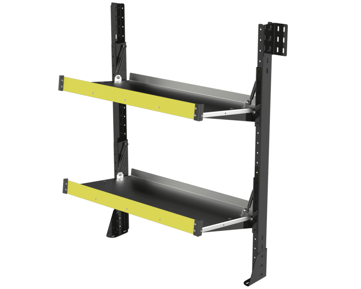 Folding Van Shelving 36" W x 52" H