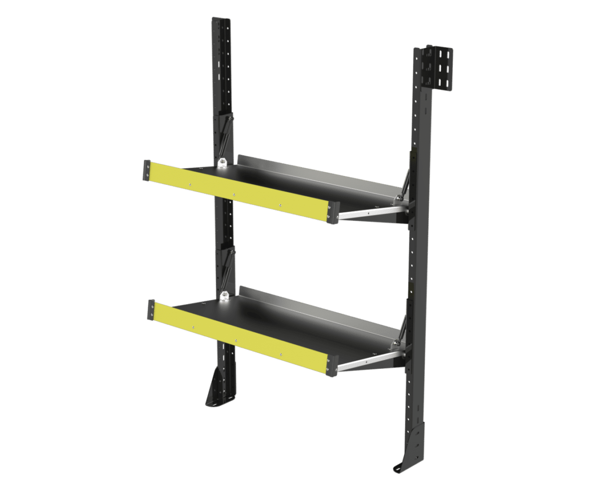 Folding Van Shelving 36" W x 63" H