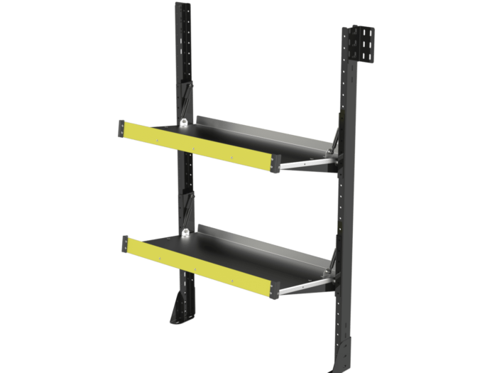 Folding Van Shelving 36" W x 63" H