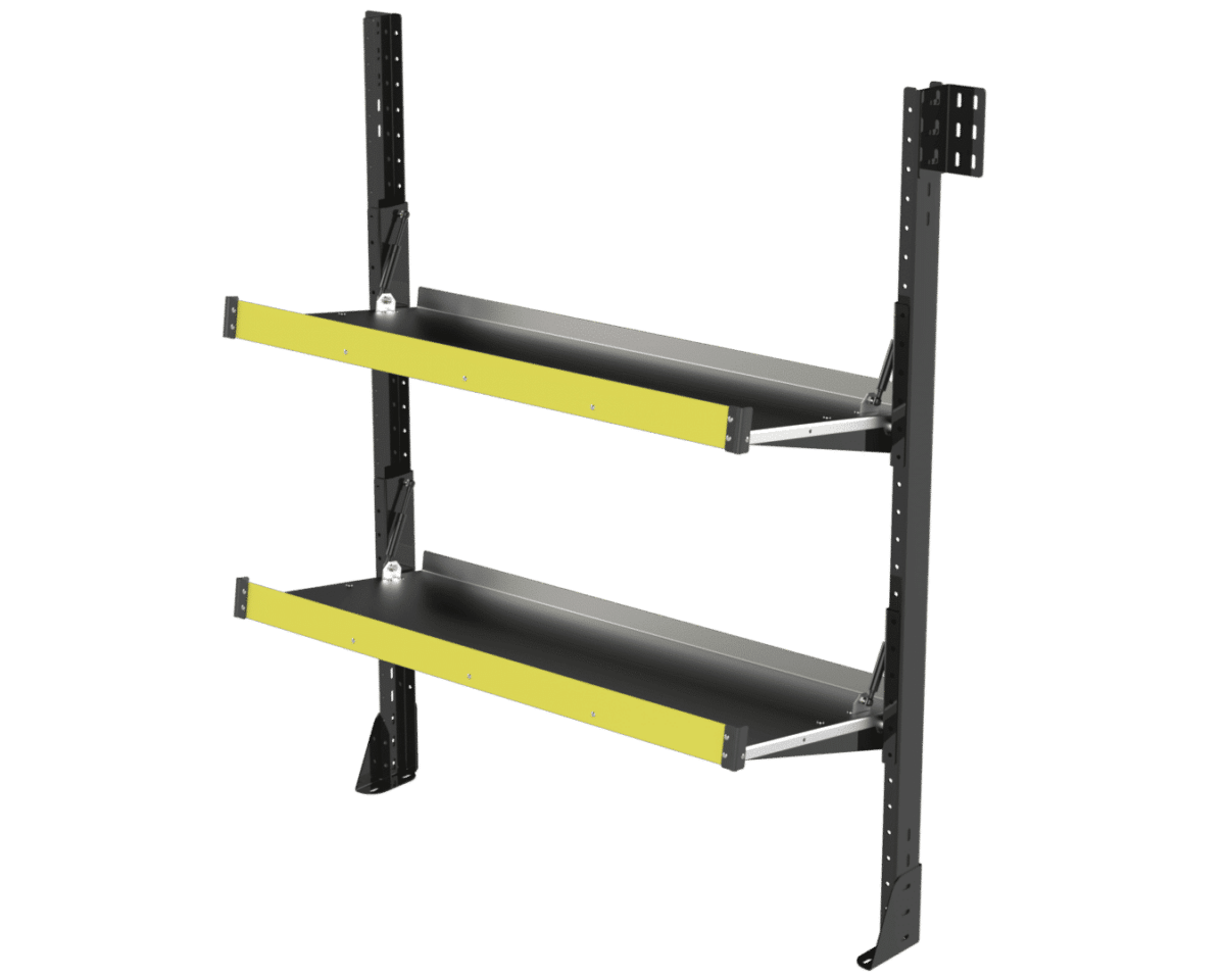 Folding Van Shelving 48" W x 63" H