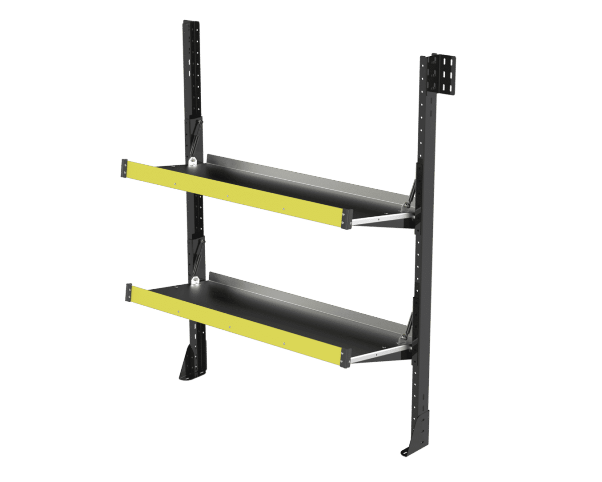 Folding Van Shelving 48" W x 65" H