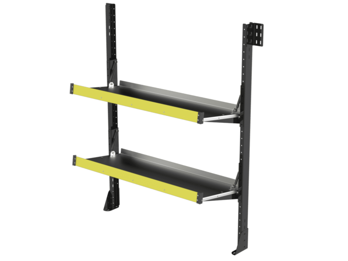 Folding Van Shelving 48" W x 65" H