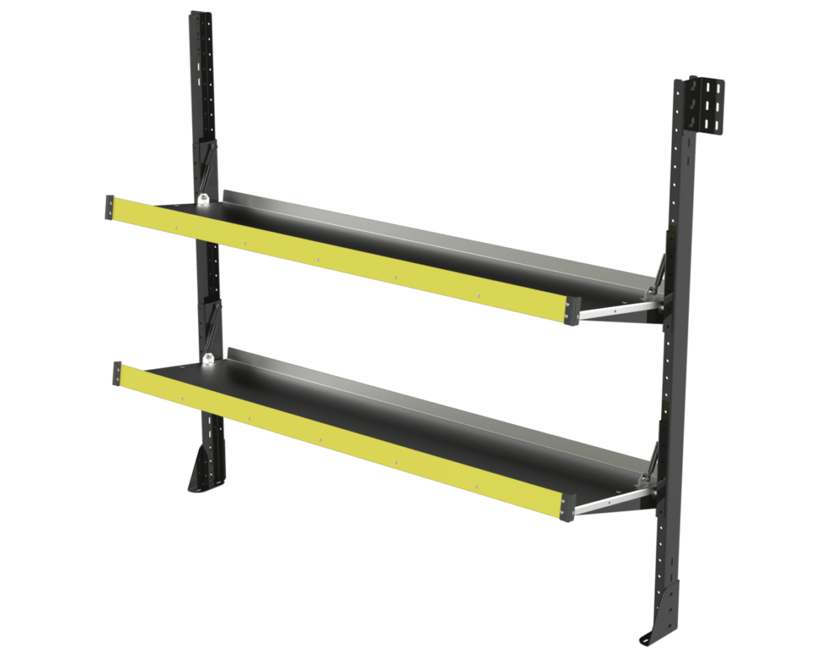 Folding Van Shelving 72" W x 65" H