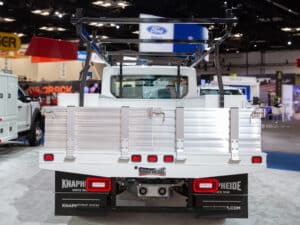 Knapheide Aluminum Combo Body On Ford E Transit NTEA Work Truck Show 2025 Rear