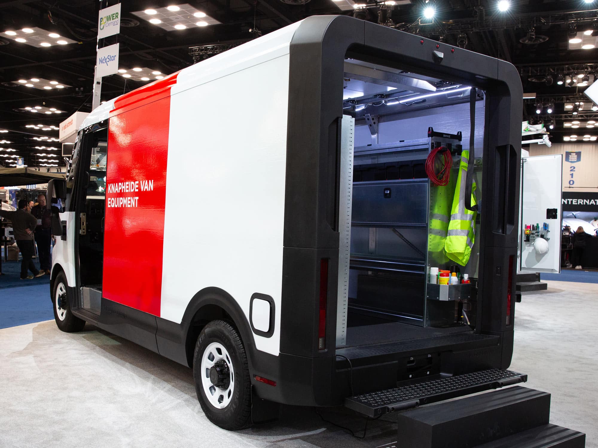 New Knapheide Van Equipment In The Chevy BrighDrop NTEA Work Truck Show 2025 Rear Angle