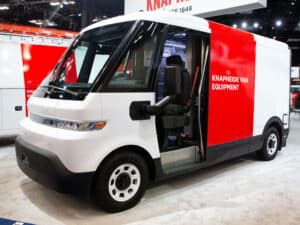 New Knapheide Van Equipment In The Chevy BrighDrop NTEA Work Truck Show 2025 Van Streetside