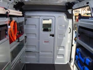 New Knapheide Van Equipment In The Ram ProMaster NTEA Work Truck Show 2025 Partition Rear