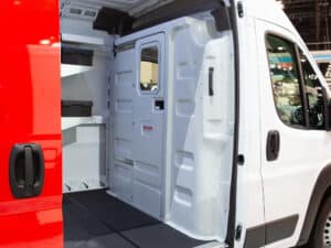 New Knapheide Van Equipment In The Ram ProMaster NTEA Work Truck Show 2025 Partition And End Panel Shelves