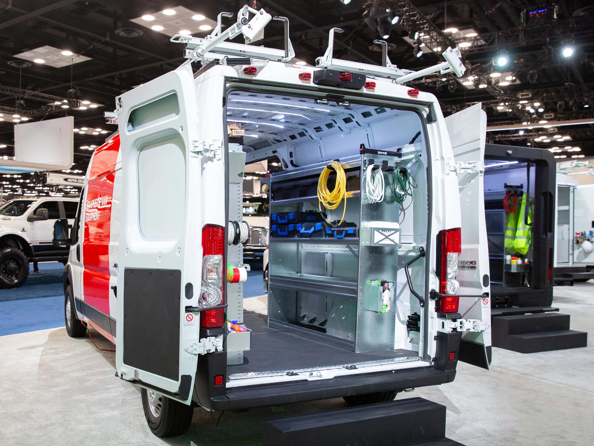 New Knapheide Van Equipment In The Ram ProMaster NTEA Work Truck Show 2025 Rear Angle