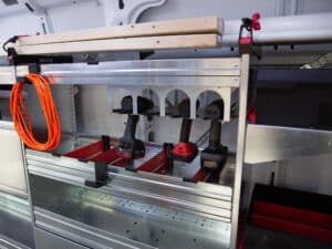 New Knapheide Van Equipment In The Ram ProMaster NTEA Work Truck Show 2025 Tool Holder And Dividers