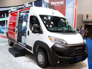New Knapheide Van Equipment In The Ram ProMaster NTEA Work Truck Show 2025 Van Front