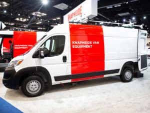 New Knapheide Van Equipment In The Ram ProMaster NTEA Work Truck Show 2025 Van Streetside