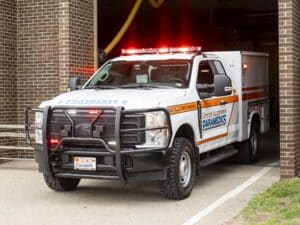 City Of Allentown Paramedics Custom Ems Command Truck Exiting Station