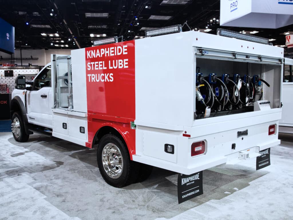 Steel Klt Lube Truck Ntea 2025 Rear Streetside Corner Treated