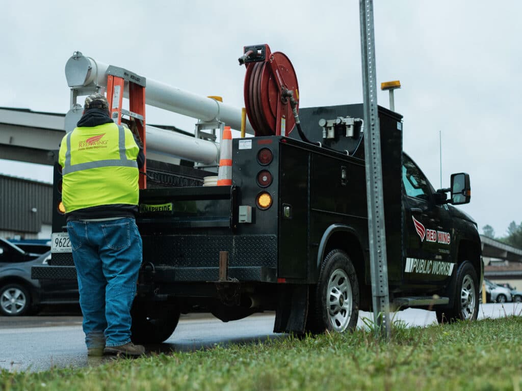 City Of Red Wing Sign Truck