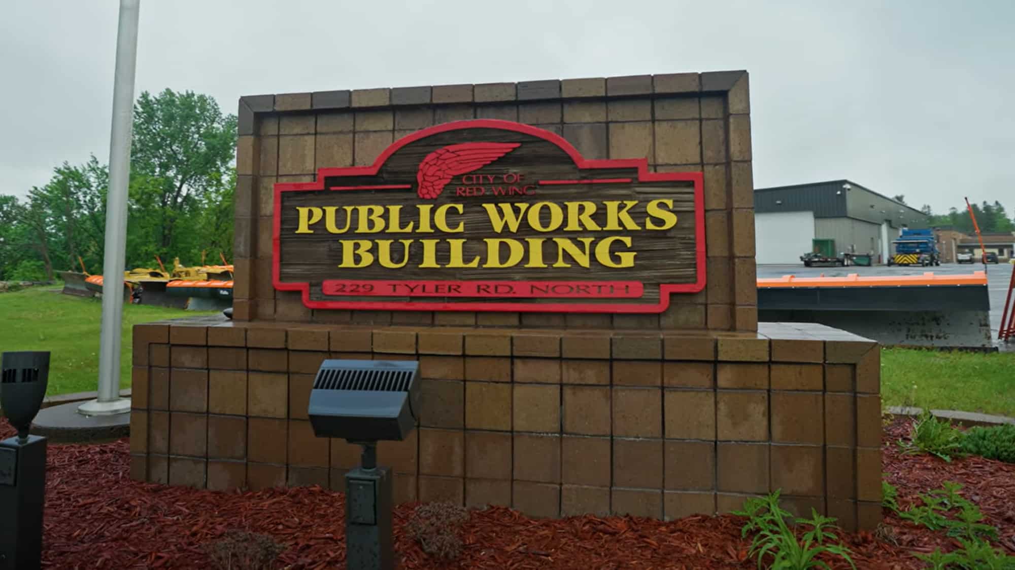 City Of Red Wing Public Works Building Sign