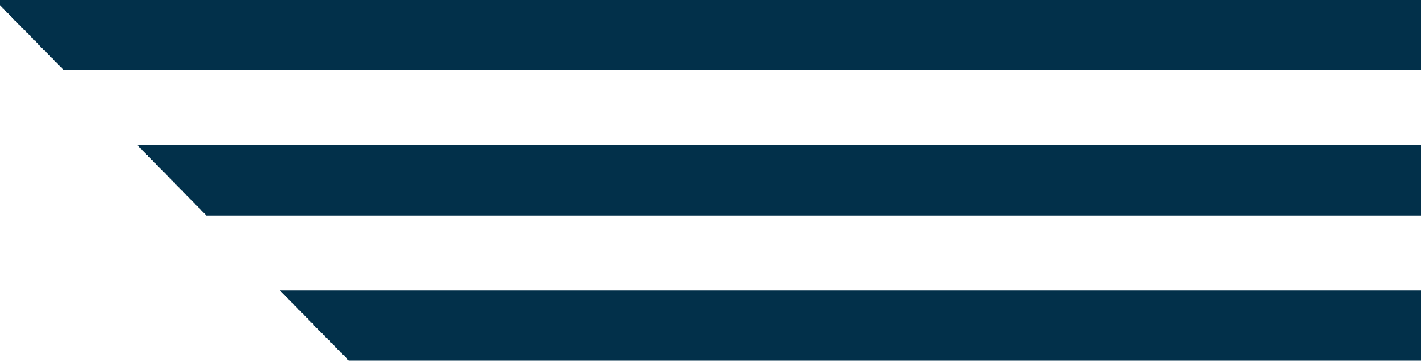3 Navy Blue Stripes