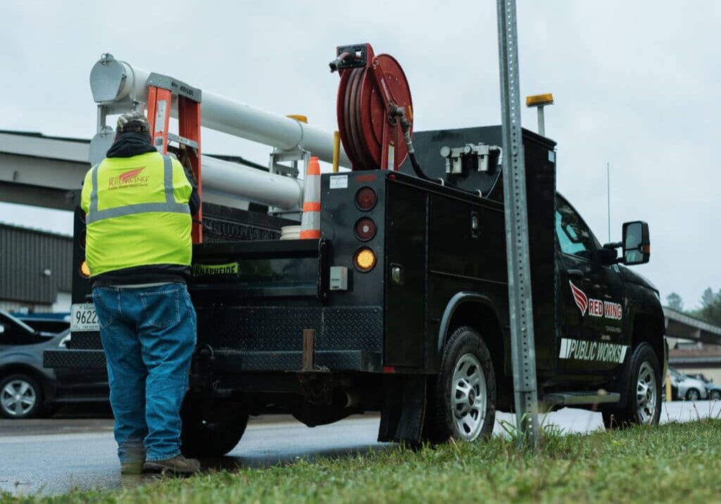 City Of Red Wing Sign Truck