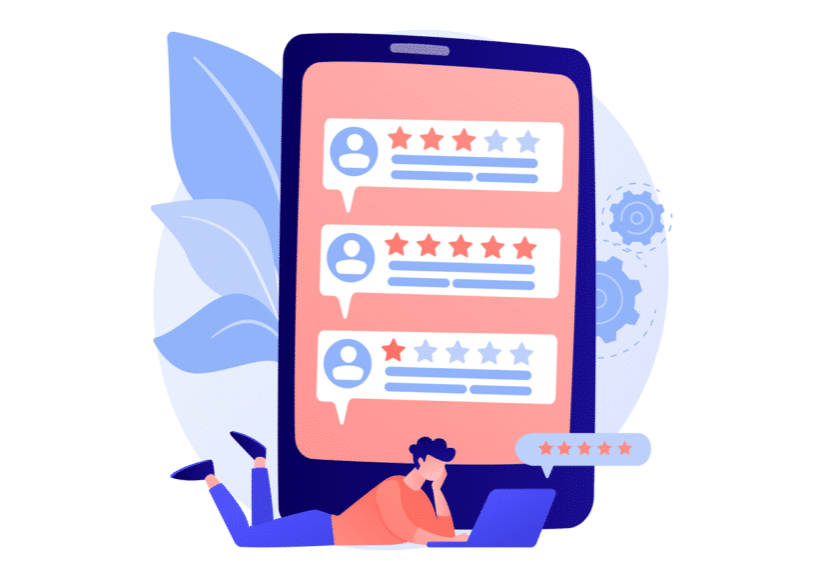 online reviews illustration