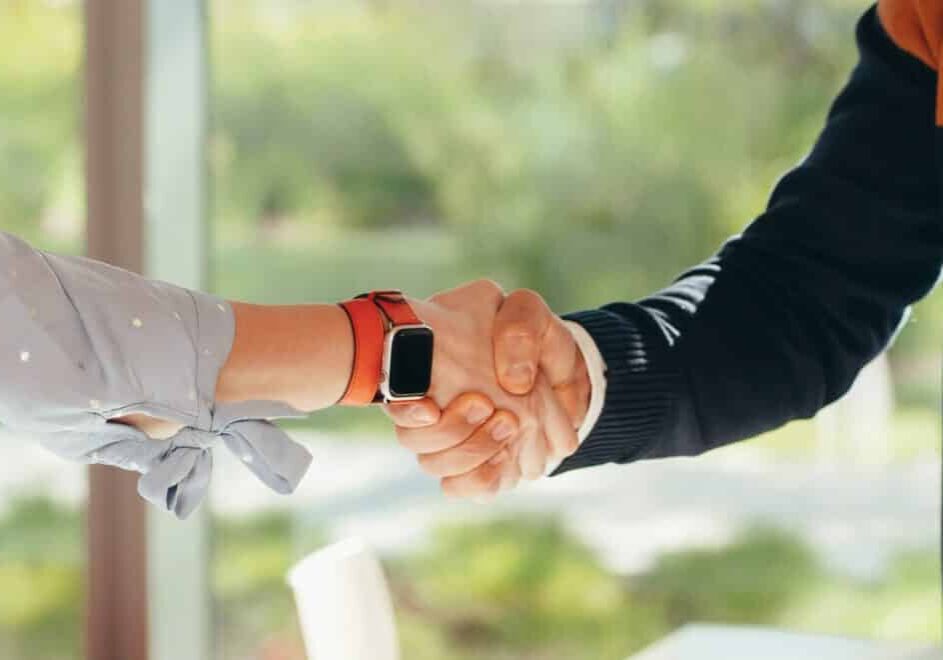 shaking hands