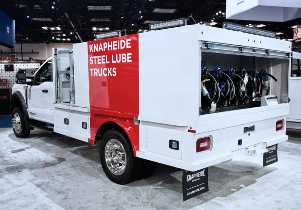 Steel Klt Lube Truck Ntea 2025 Rear Streetside Corner Treated